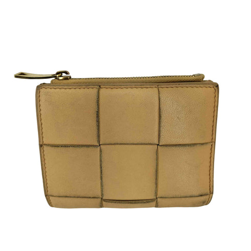 ボッテガヴェネタ BOTTEGA VENETA スモールカセット 二つ折りファスナーウォレット レディース