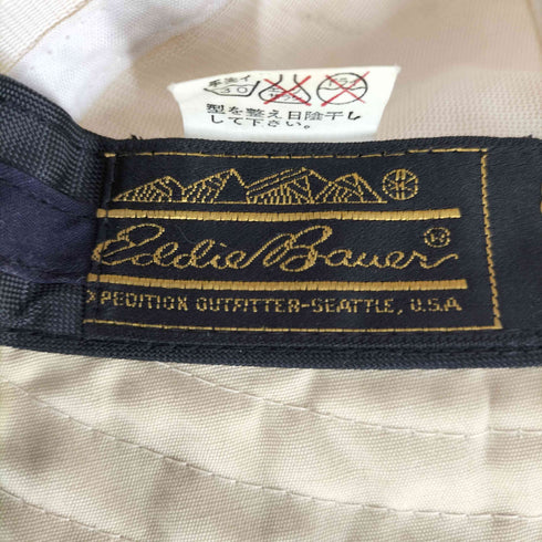 エディーバウアー Eddie Bauer 80S~90S 黒タグ 日本製 サンシェード ロングビル キャップ メンズ M