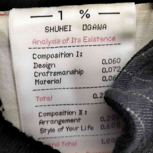 イチパーセントシュウヘイオガワ 1% SHUHEI OGAWA ストライプブルゾンジャケット メンズ 2