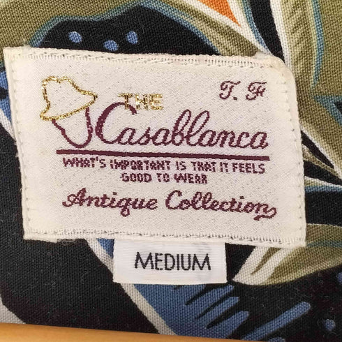 casablanca ANTIQUE COLLECTION 総柄 レーヨン オープンカラーシャツ メンズ JPN:M