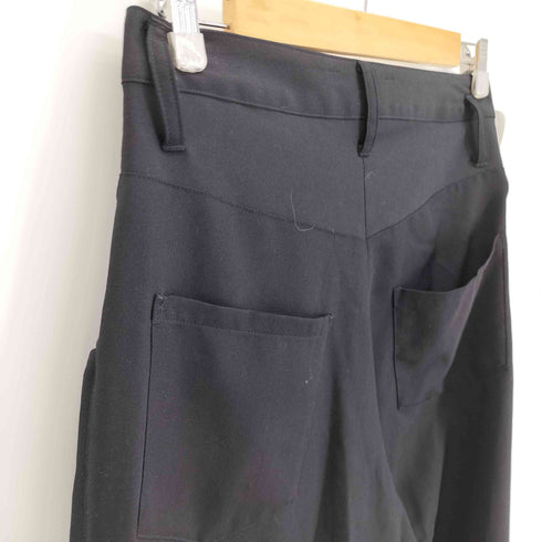 リミフゥ LIMI feu 23SS ウールギャバ 織り 変形 アシメジップ ウール スラックス レディース JPN:2
