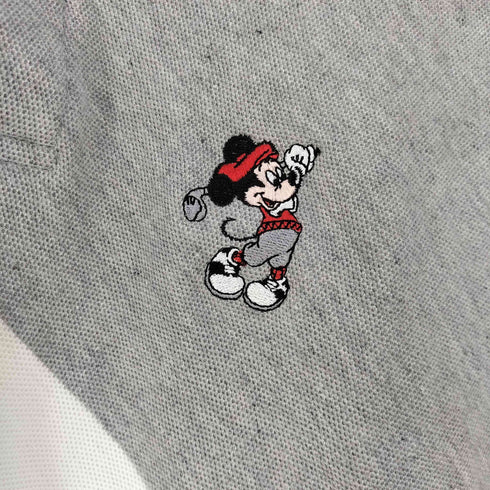 クロスクリーク CROSS CREEK 90S USA製 キャラクター刺繍 鹿の子ポロシャツ メンズ import:L