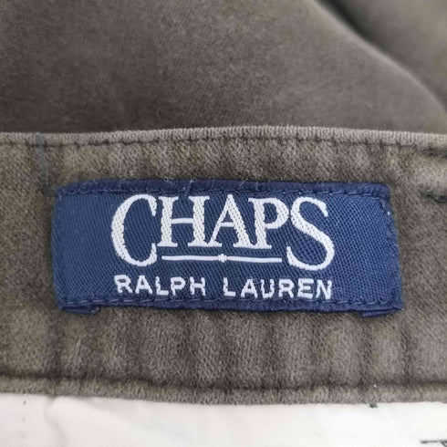チャップスラルフローレン CHAPS RALPH LAUREN 90S~00S モールスキン ジップフライ テーパードパンツ メンズ