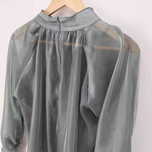 ANDREA&CO. オーガンジーハイネックブラウス レディース JPN:M