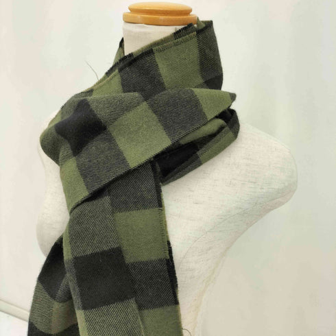 the POOL ブロックチェックマフラー メンズ