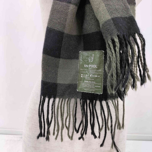 the POOL ブロックチェックマフラー メンズ