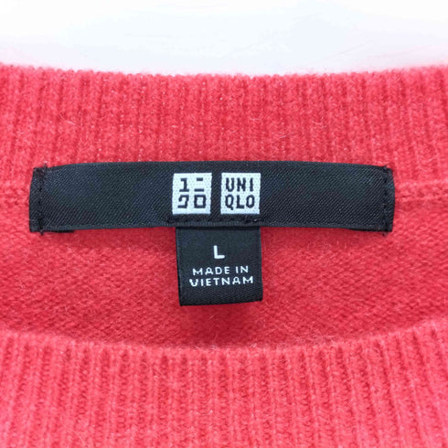 ユニクロ UNIQLO カシミヤクルーネックセーター レディース import:L