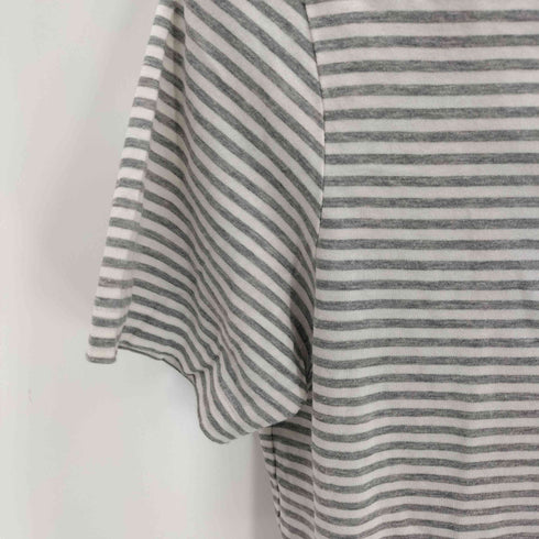 サンスペル Sunspel ボーダークルーネックTシャツ レディース import:S