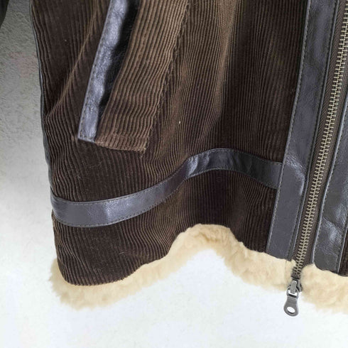 ナノユニバース NANO universe B-3 コーデュロイ フライトジャケット メンズ JPN:S