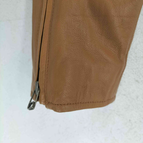 UNRELISH lamb leather ラムレザーダブルライダースジャケット レディース M