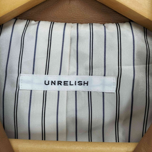 UNRELISH lamb leather ラムレザーダブルライダースジャケット レディース M