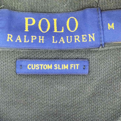 ポロラルフローレン POLO RALPH LAUREN CUSTOM SLIM FIT スモールポニー刺繍 鹿の子ポロシャツ メンズ import:M
