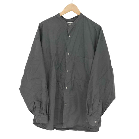 グラフペーパー Graphpaper 21ss Oxford L/S Oversized Band Collar Shirt メンズ FREE