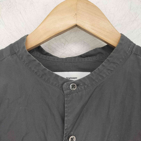 グラフペーパー Graphpaper 21ss Oxford L/S Oversized Band Collar Shirt メンズ FREE