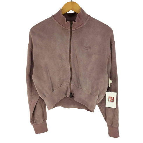 エックスガール X-girl OVAL LOGO FADED ZIP UP SWEAT TOP ハーフジップ スウェット レディース JPN:M