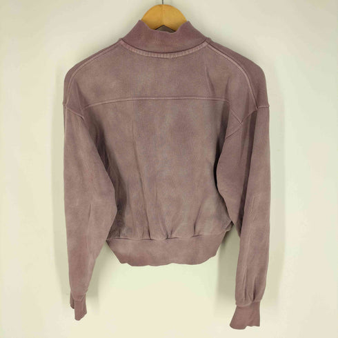 エックスガール X-girl OVAL LOGO FADED ZIP UP SWEAT TOP ハーフジップ スウェット レディース JPN:M