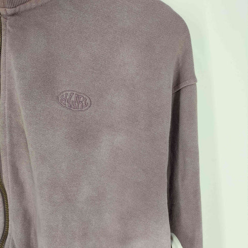 エックスガール X-girl OVAL LOGO FADED ZIP UP SWEAT TOP ハーフジップ スウェット レディース JPN:M