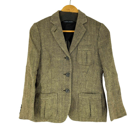 ラルフローレン RALPH LAUREN ヘリンボーン 3B テーラードジャケット レディース 11
