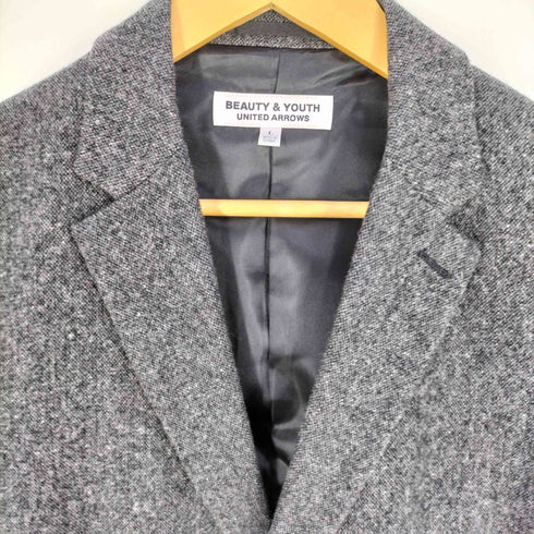 ビューティーアンドユースユナイテッドアローズ BEAUTY & YOUTH UNITED ARROWS BY ホームスパン 2ボタン ノッチド ジャケット メンズ JPN:L