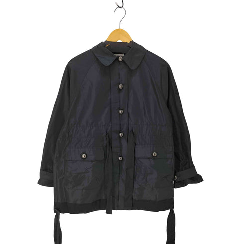 ランバンオンブルー LANVIN en Bleu ウエストリボン パールボタンジャケット レディース JPN:36