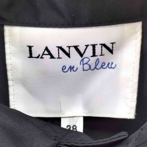 ランバンオンブルー LANVIN en Bleu ウエストリボン パールボタンジャケット レディース JPN:36