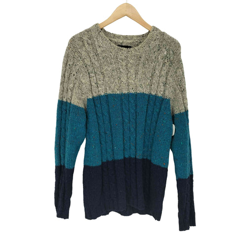 howlin ツイード ボーダー 3Dニット メンズ import:S