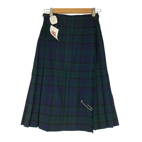 MADE IN SCOTLAND 英国製 タータンチェック プリーツ 巻き スカート レディース 63