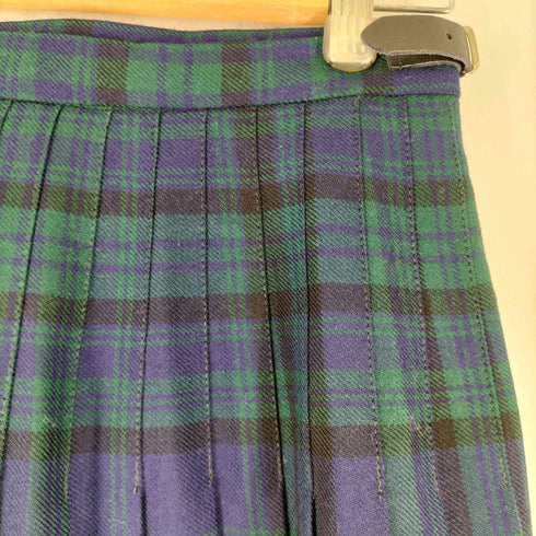 MADE IN SCOTLAND 英国製 タータンチェック プリーツ 巻き スカート レディース 63