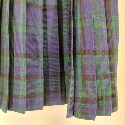MADE IN SCOTLAND 英国製 タータンチェック プリーツ 巻き スカート レディース 63