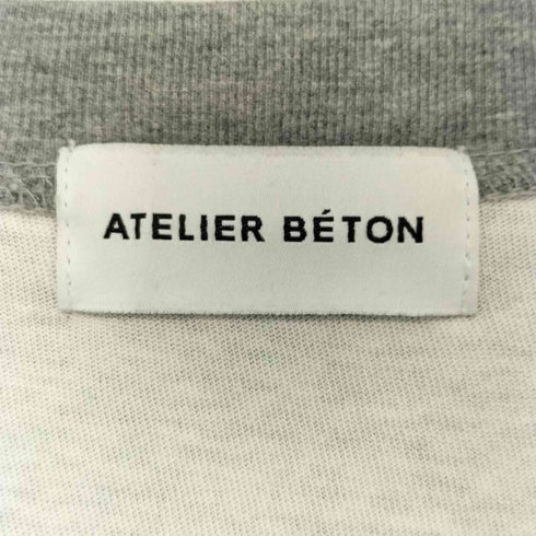 アトリエベトン ATELIER BETON ラグランスリーブ レイヤード スウェット メンズ