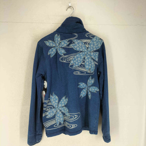 オリエンタルブランドニシキ ORIENTAL BRAND 錦 和柄 刺繍 インディゴ ショールカラーカーディガン メンズ JPN:M