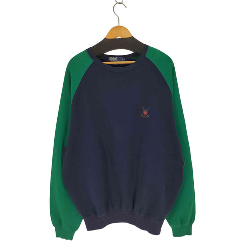 ポロバイラルフローレン Polo by RALPH LAUREN ワンポイント刺繍ラグランスウェットプルオーバー メンズ JPN:XL