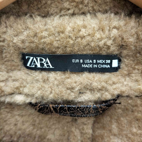 ザラ ZARA フェイクムートンジャケット メンズ JPN:S