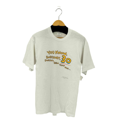 Center Star 90s USA製 シングルステッチ コットン半袖クルーネックTシャツ メンズ XL