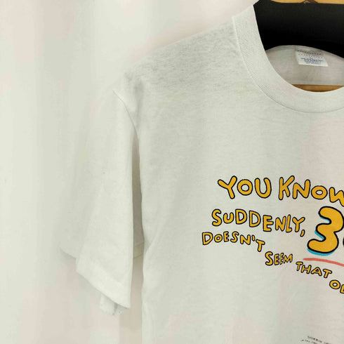 Center Star 90s USA製 シングルステッチ コットン半袖クルーネックTシャツ メンズ XL