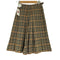 ダックス DAKS プリーツチェック キュロットスカート レディース 60-88