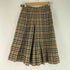 ダックス DAKS プリーツチェック キュロットスカート レディース 60-88