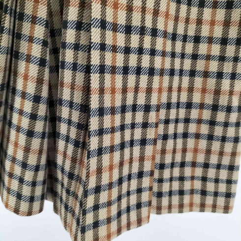 ダックス DAKS プリーツチェック キュロットスカート レディース 60-88