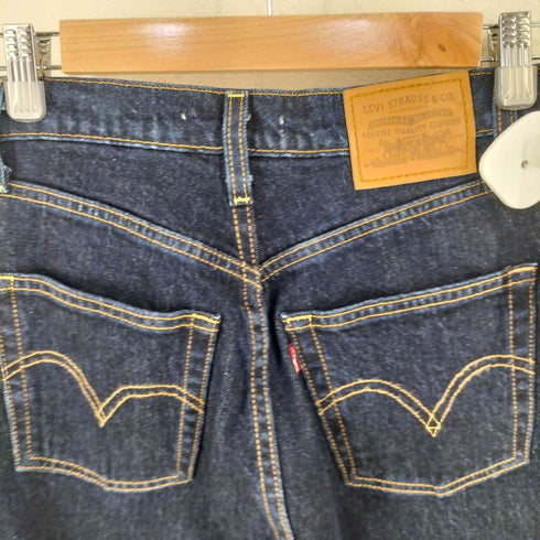 リーバイス Levis RIBCAGE ストレートジーンズ ダークインディゴ レディース US:24