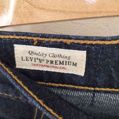 リーバイス Levis RIBCAGE ストレートジーンズ ダークインディゴ レディース US:24