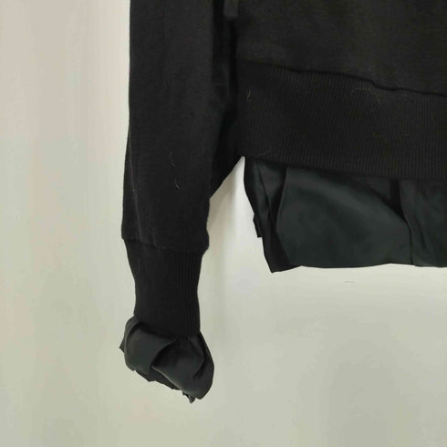 コムデギャルソンノアールケイニノミヤ COMME des GARCONS noir kei ninomiya 18AW ロングスリーブ フリルニット レディース S