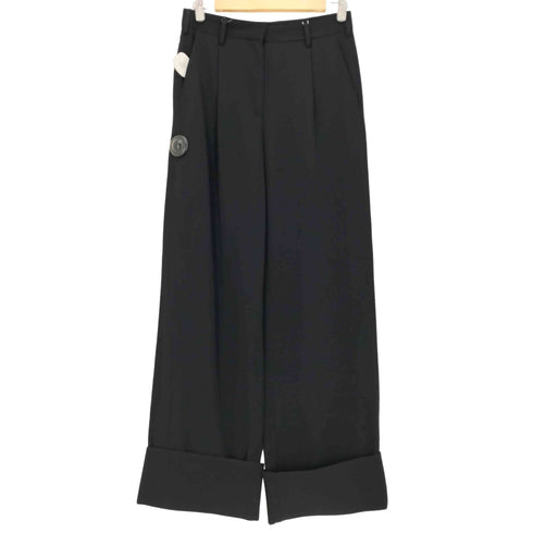 エムエムシックスメゾンマルジェラ MM6 Maison Margiela 18ss Black Crepe Wide Trousers Leg メンズ JPN:44