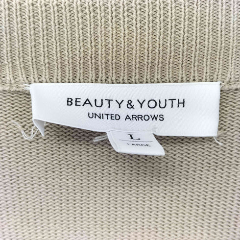 ビューティーアンドユースユナイテッドアローズ BEAUTY & YOUTH UNITED ARROWS BY コットン クルーネック ビッグニット メンズ JPN:L