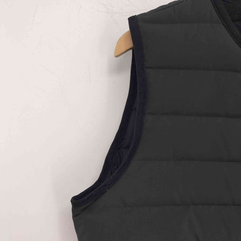 ヴァンソンエミレイユ Vincent et Mireille スナップボタン フェザー ダウンベスト メンズ JPN:42