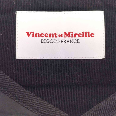 ヴァンソンエミレイユ Vincent et Mireille スナップボタン フェザー ダウンベスト メンズ JPN:42