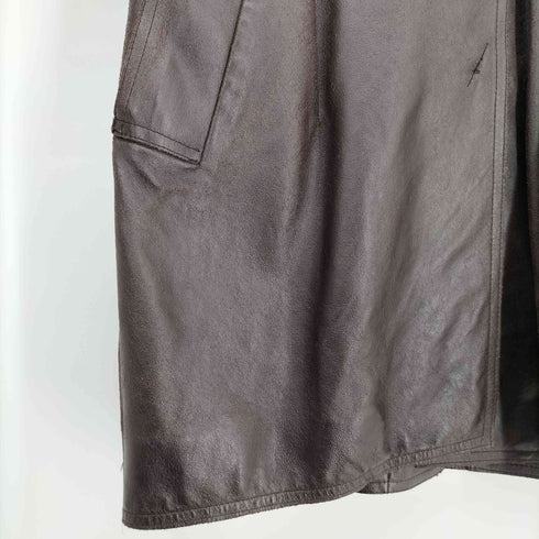 コスチュームナショナル CoSTUME NATIONAL イタリア製 3B 裏地キルティング カウレザー ミドルコート レディース EUR:42