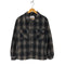 ザラ ZARA オンブレチェック フランネル CPO ジャケット メンズ import:L