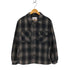 ザラ ZARA オンブレチェック フランネル CPO ジャケット メンズ import:L