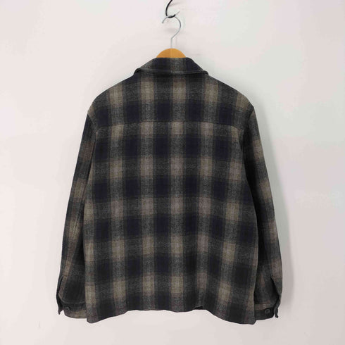 ザラ ZARA オンブレチェック フランネル CPO ジャケット メンズ import:L