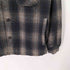 ザラ ZARA オンブレチェック フランネル CPO ジャケット メンズ import:L